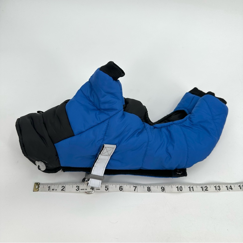 Duomm Brand Dog Coat Full Body Doggie Winter Coat Small Pet Clothes Blue Quilted - Picture 9 of 11